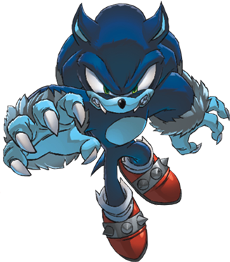 The Werehog - Sonic The Werehog Archie (327x372)