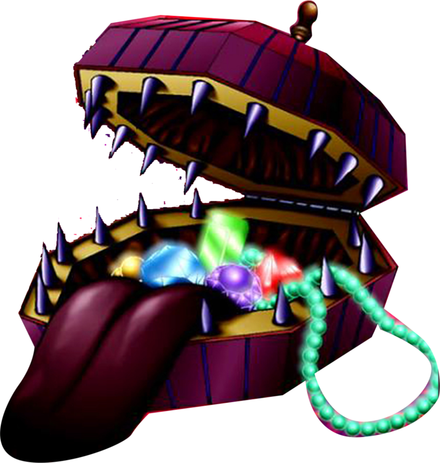 Man-eating Treasure Chest Png By Carlos123321 - Man Eating Chest Art (871x917)