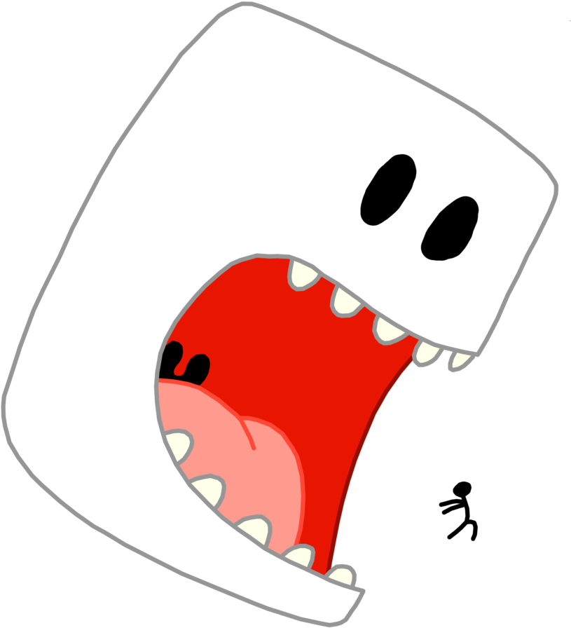 Man Eating Marshmallow By Smeagol125 Man Eating Marshmallow - Cartoon (900x1199)