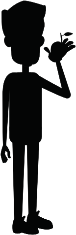 Man Eating Apple - Hula Hoop Schwarz Weiß (550x550)