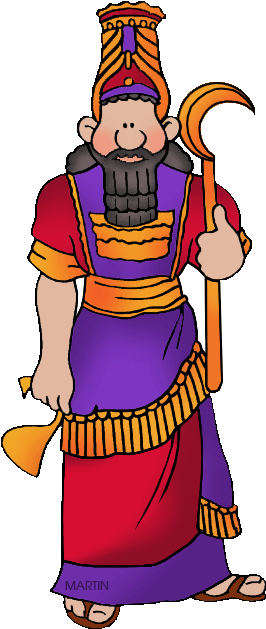 Mesopotamian King - Phillip Martin Clipart Mesopotamia (292x648)