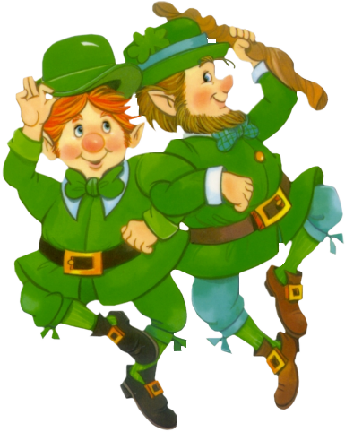 Fete Saint Patrick - St Patrick's Day Elf Clip Art (385x482)