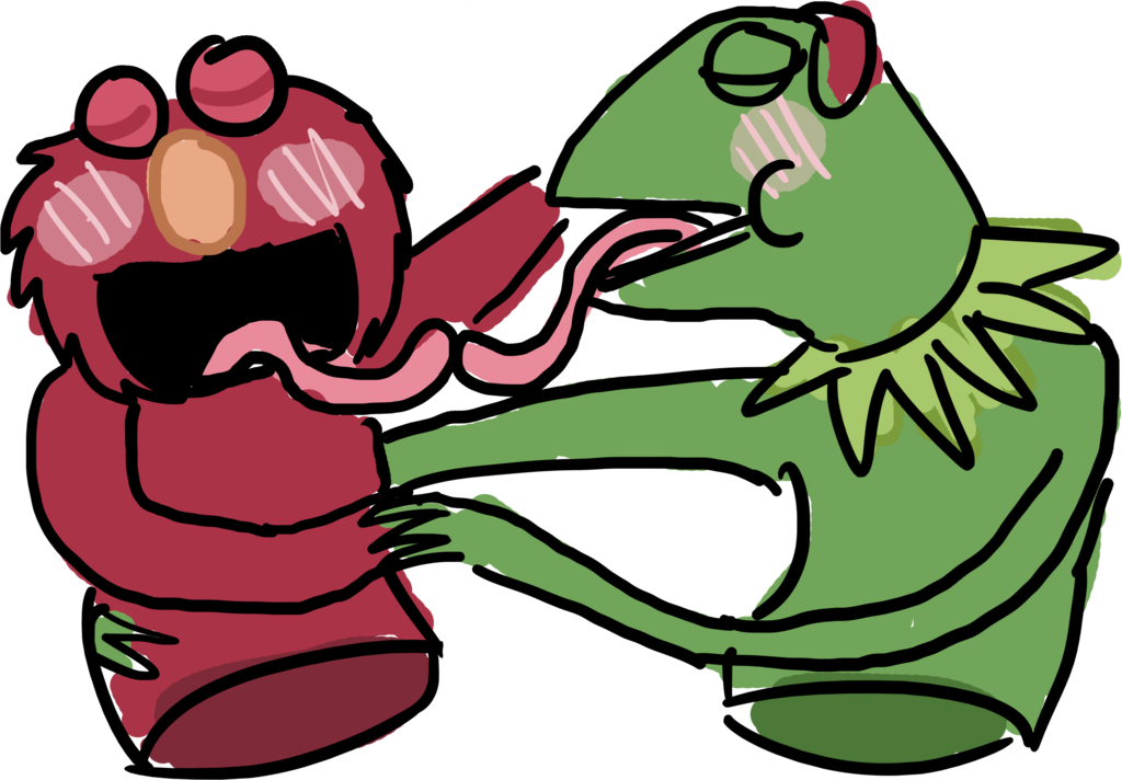 Elmo X Kermit By Bittenwinds - Elmo X Kermit (1024x712)