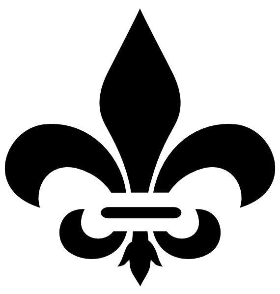 New Orleans Saints Fleur De Lis Clip Art - St Anthony Catholic School (570x598)