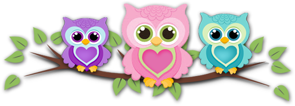 Cute Cartoon Owl Wallpaper - Girly Owls - (602x227) Png Clipart Download
