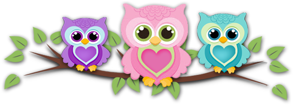 Cute Cartoon Owl Wallpaper - Girly Owls (602x227)