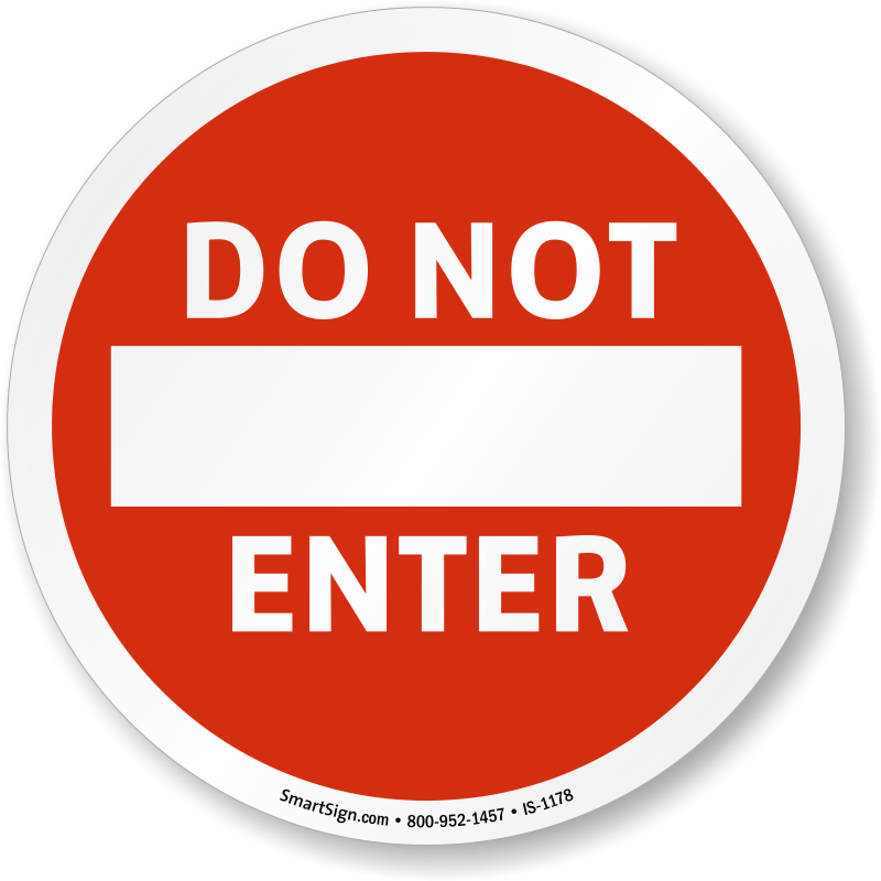 Do Not Enter Iso Sign - Do Not Enter Road Sign (800x800)