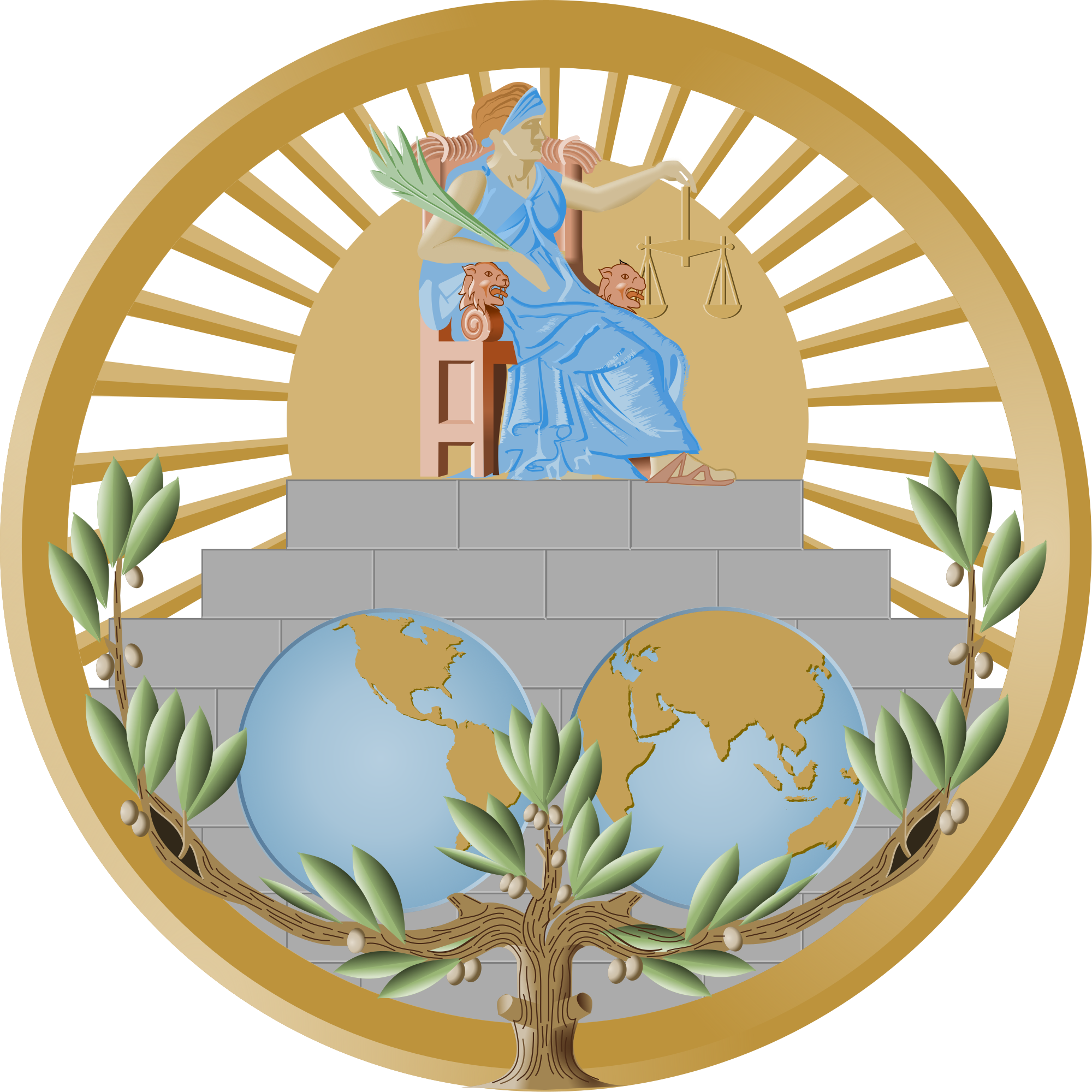 International Court Of Justice Advisory Opinion On - International Court Of Justice Logo (2000x2000)
