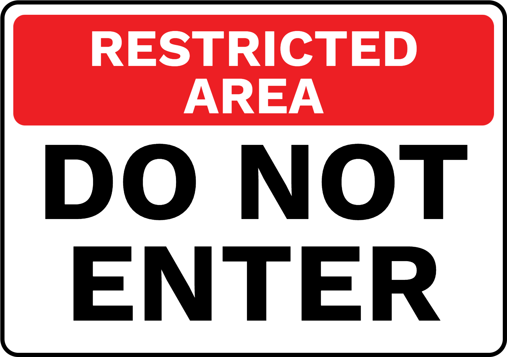 Restricted Area Do Not Enter Sign Australia - Unt Health Science Center (1684x1191)