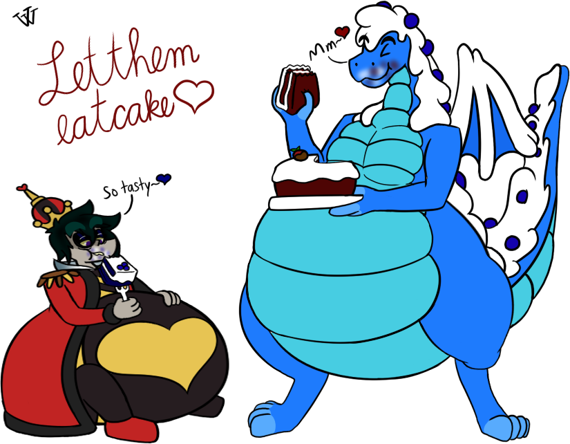 Let Them Eat Cake By Jeikutwo - Cartoon (825x642)