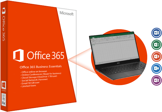 Office 365 Business Essentials - Microsoft Office 365 Personal - 1 Devices/1 Tablet/1 (570x400)