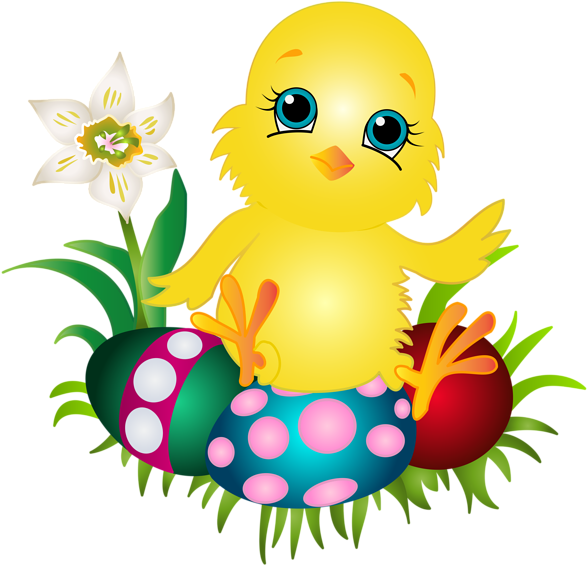Easter Clipart Chicken - Easter Chicken Clipart (850x819)