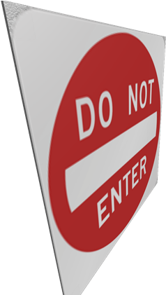 Do Not Enter Sign On Traffic Light - Traffic Sign (420x420)