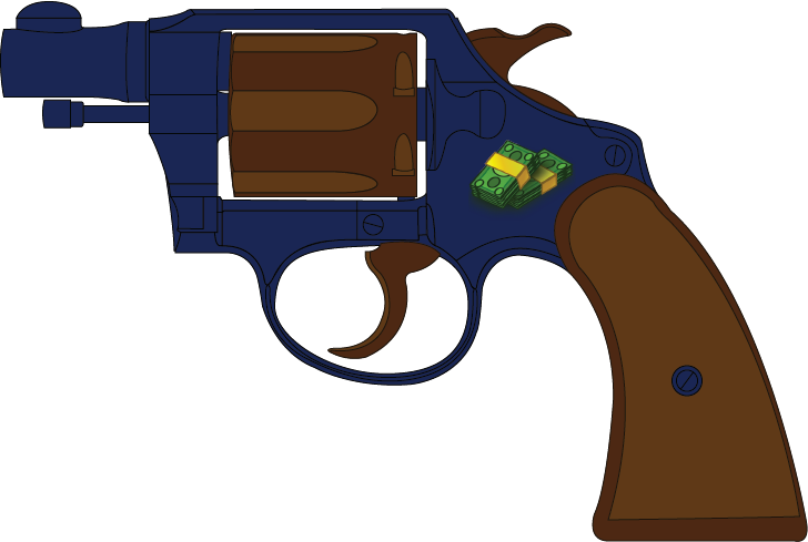 Revolver Detective Clipart - Colt Detective Special (728x489)