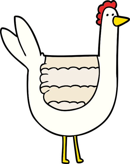 Cartoon Chicken Icon - Chicken (438x550)