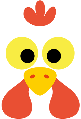 Printable Chicken Mask (500x500)