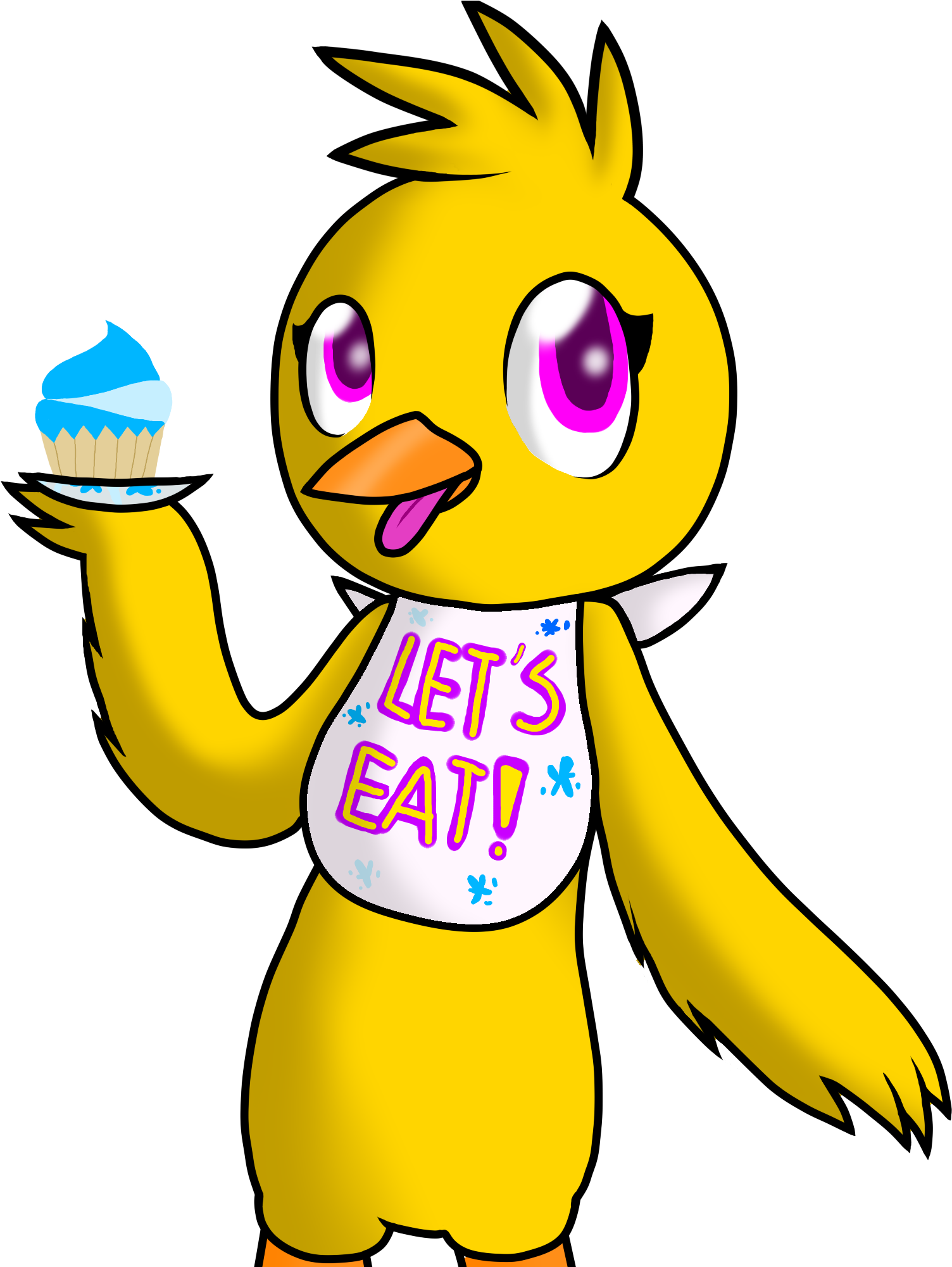 Chica The Chicken By That Fancy Galaxy - Chica The Chicken Drawing (2000x2000)
