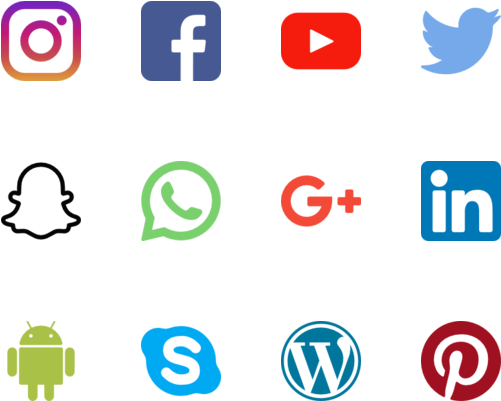 The Power Of Social Media - New Social Media Icons Png (560x480)