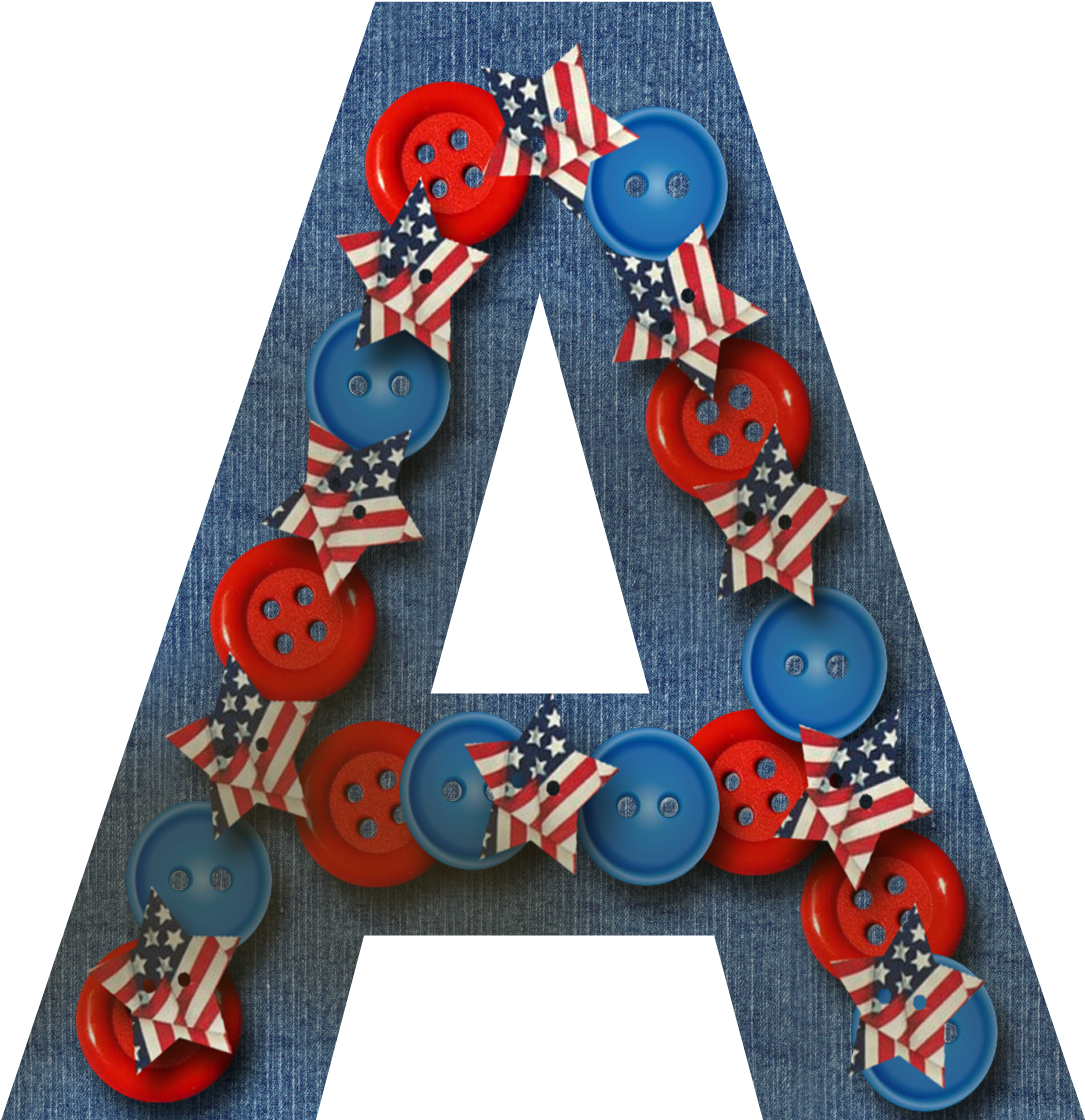 Free Letter A Denim - Letter (1200x1200)