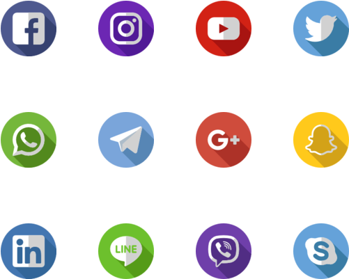 Social Media Icons - Icon (560x480)
