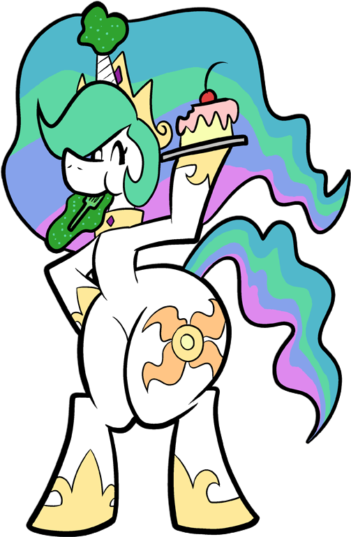Pembroke, Bipedal, Bottom Heavy, Cake, Cakelestia, - Cartoon (576x792)