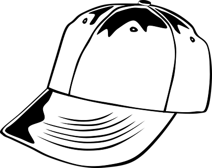 Hat Baseball Cap Clothing Sports Head Wear - Baseball Cap Clip Art (428x340)