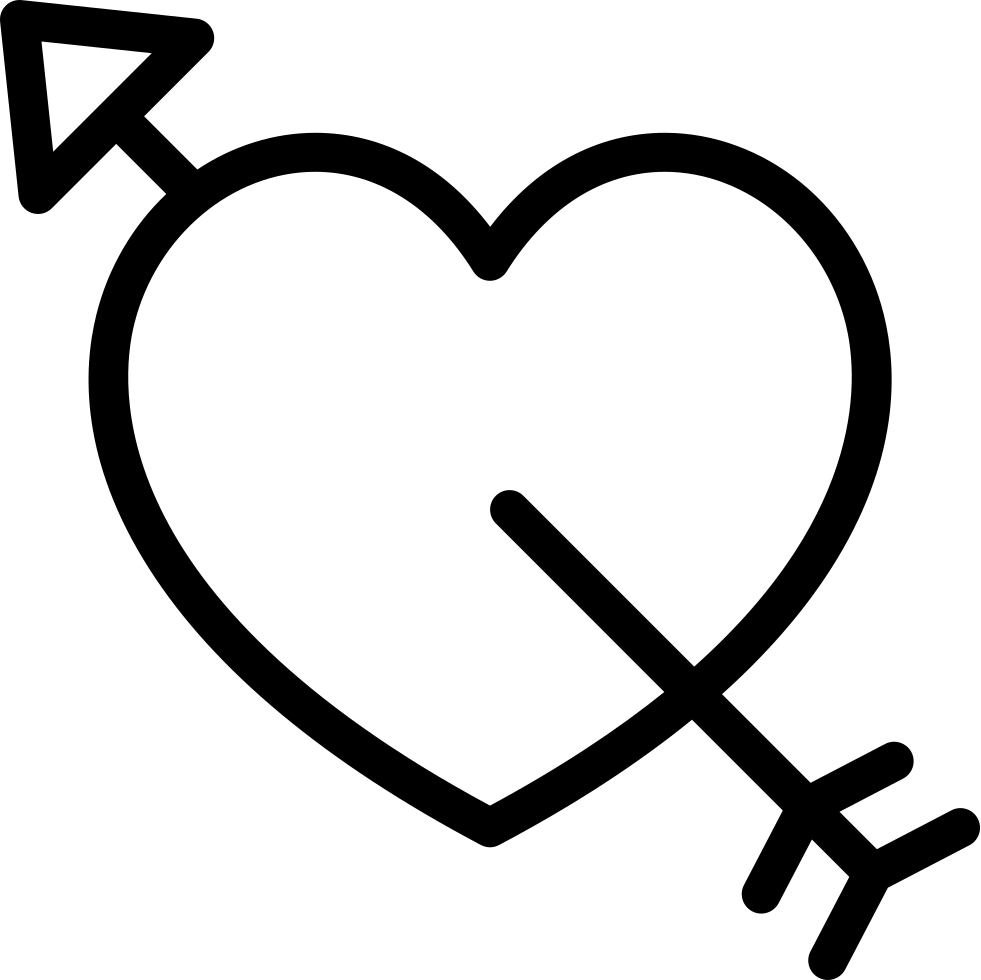 Heart With Arrow Comments - Heart With Arrow (981x980)