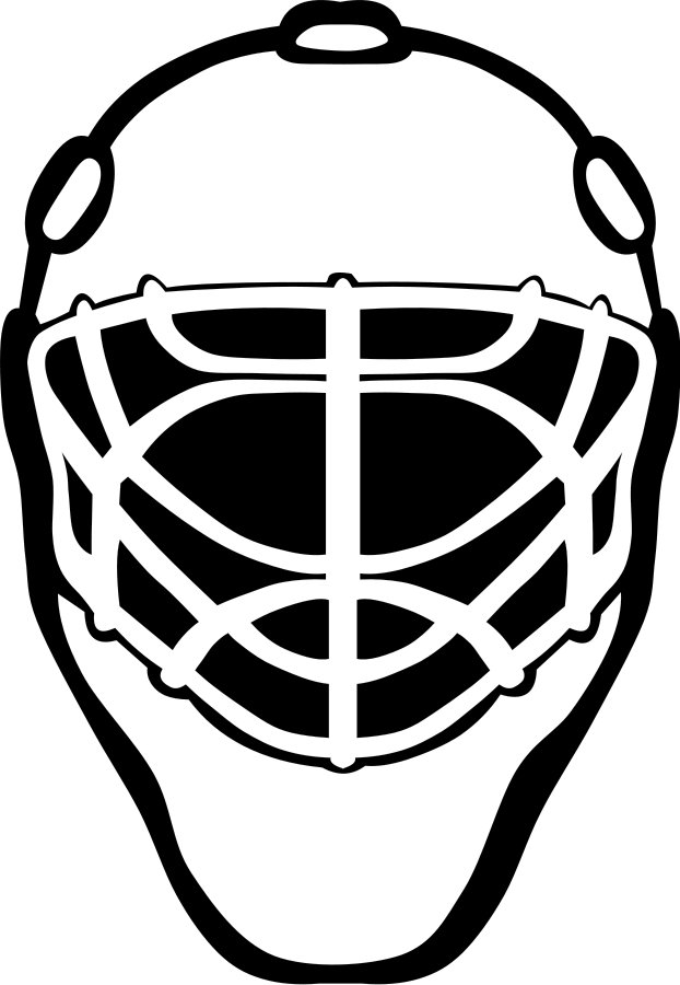 Soccer Goal Small Clipart 300pixel Size, Free Design - Hockey Goalie Mask Clipart (622x900)