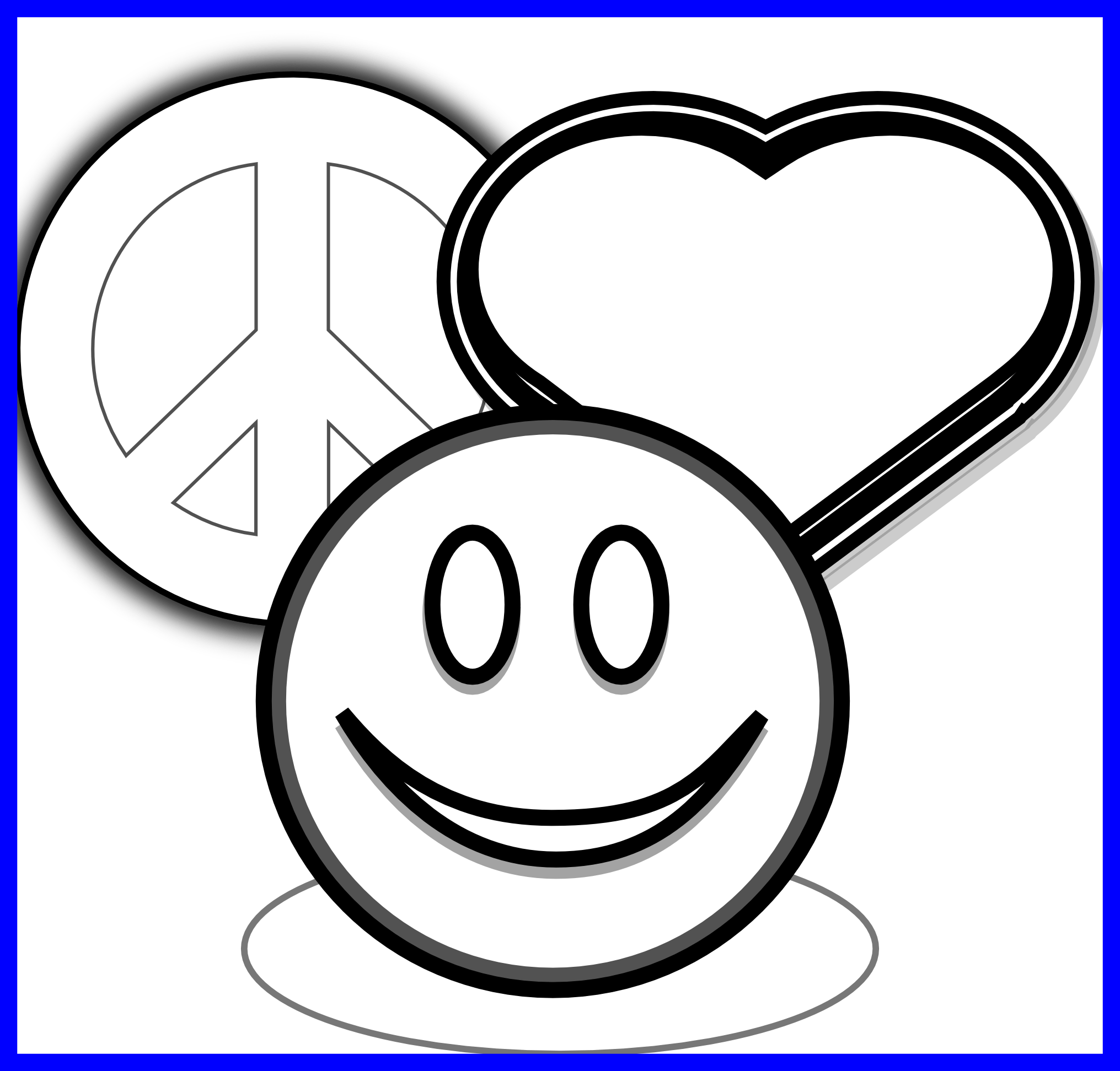 Best Quality Cute Love You Coloring Page Kids Superman - Peace Sign Coloring Paper (2031x1943)
