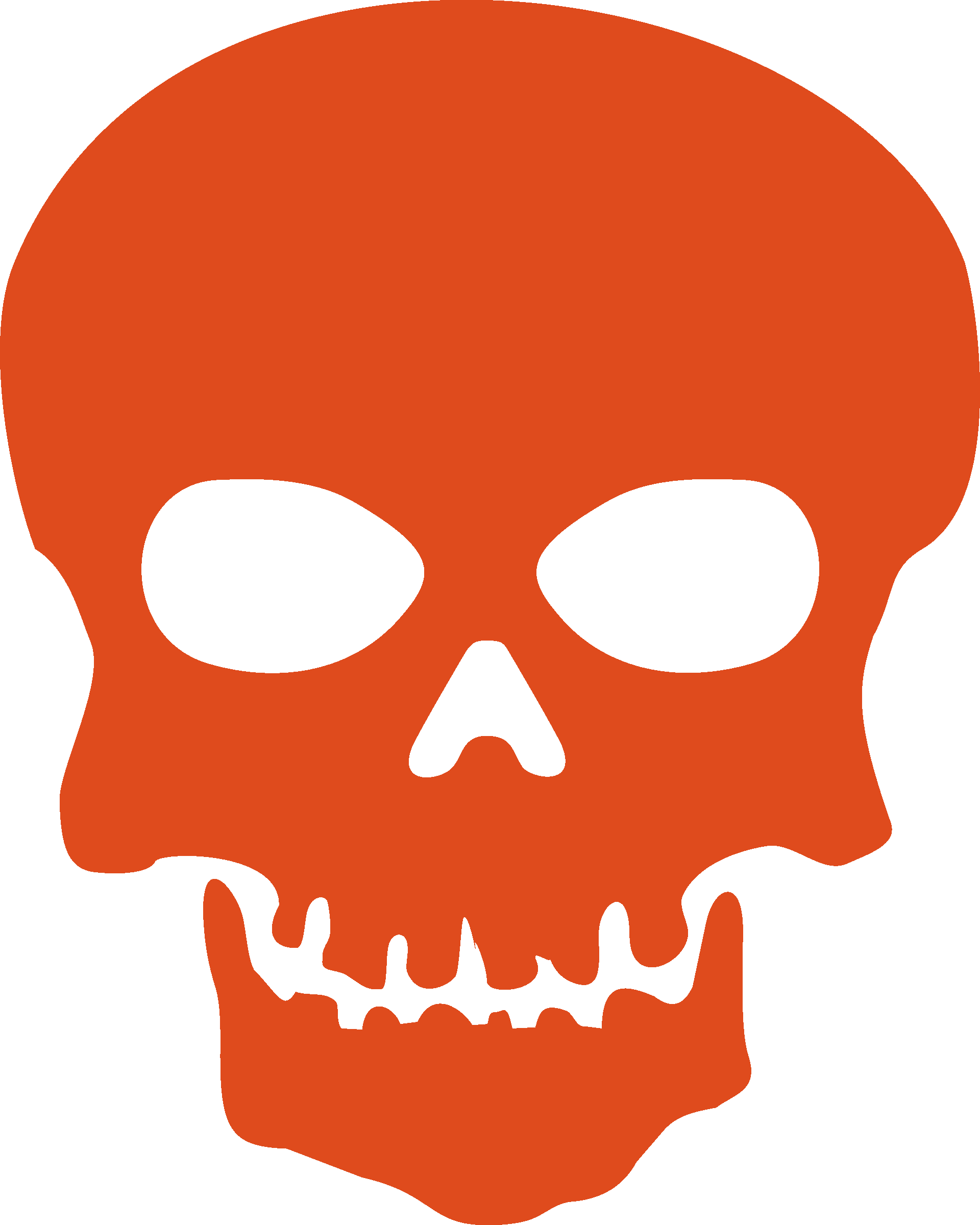 A Year In Villainy An Introspective Philosophical Chain - Simple Skull Clipart (1920x2400)