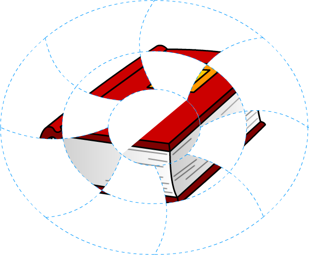 13 Book Coloring Pages With Paint Missing Parts Activity - Circle (625x516)