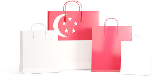 Illustration Of Flag Of Singapore - Paper Bag (640x480)