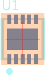 Maxim Electronics Max17047g T10 Footprint - Plywood (601x301)