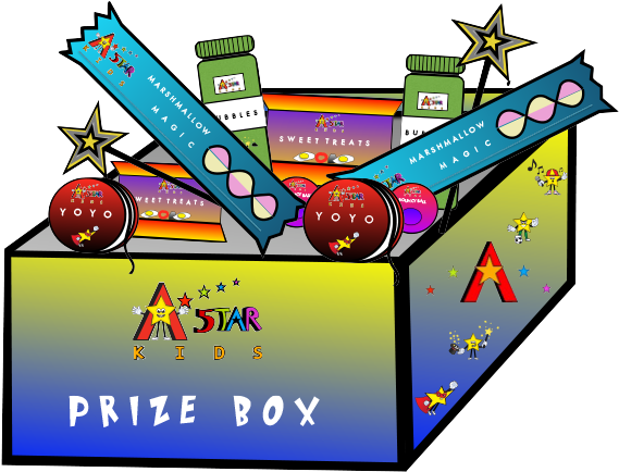 A5tar Prize For Every Child - Clip Art Prize Box (849x600)