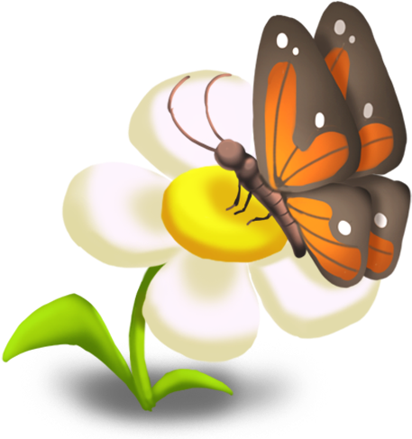 Butterfly Decor - Monarch Butterfly (492x492)