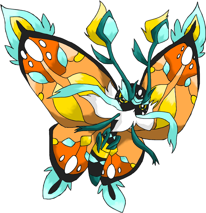 Monarch Butterfly Legendary By Toldentops - Butterfly Fakemon (894x894)