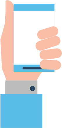 Hand With Smartphone - Illustration (550x550)