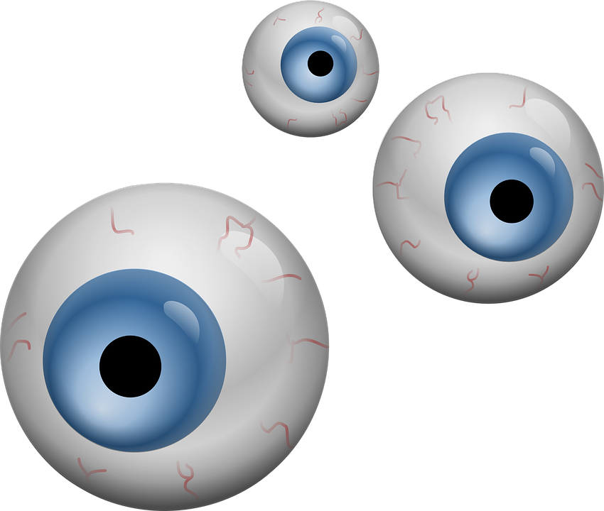 Free Eyeball Clipart - Eyeballs Clipart (850x720)