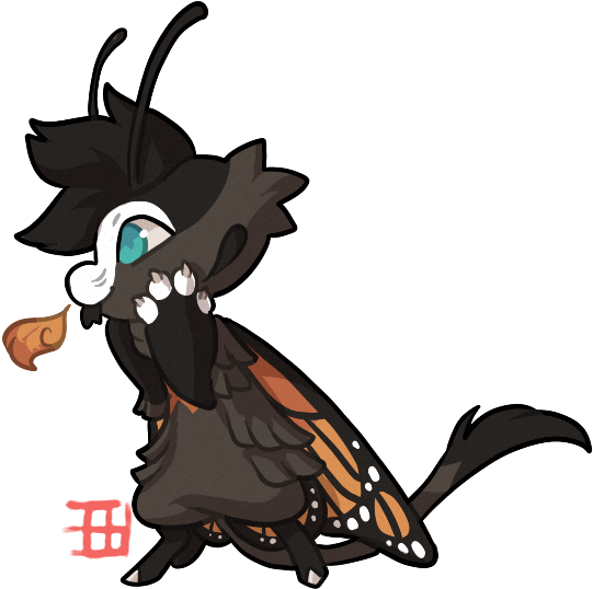 #866 Cursed Bagbean - Cartoon (553x712)