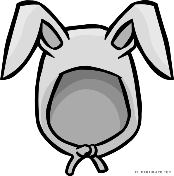 Bunny Ears Animal Free Black White Clipart Images Clipartblack - Bunny Ears Clip Art (595x600)