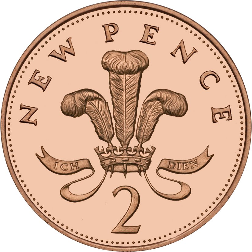 Uk Coins Clipart - Uk Coins 2p (825x827)