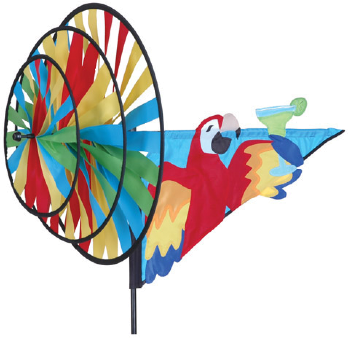 It's 5 O'clock Somewhere Triple Spinner - It's 5 O'clock Parrot Triple Spinner (728x728)