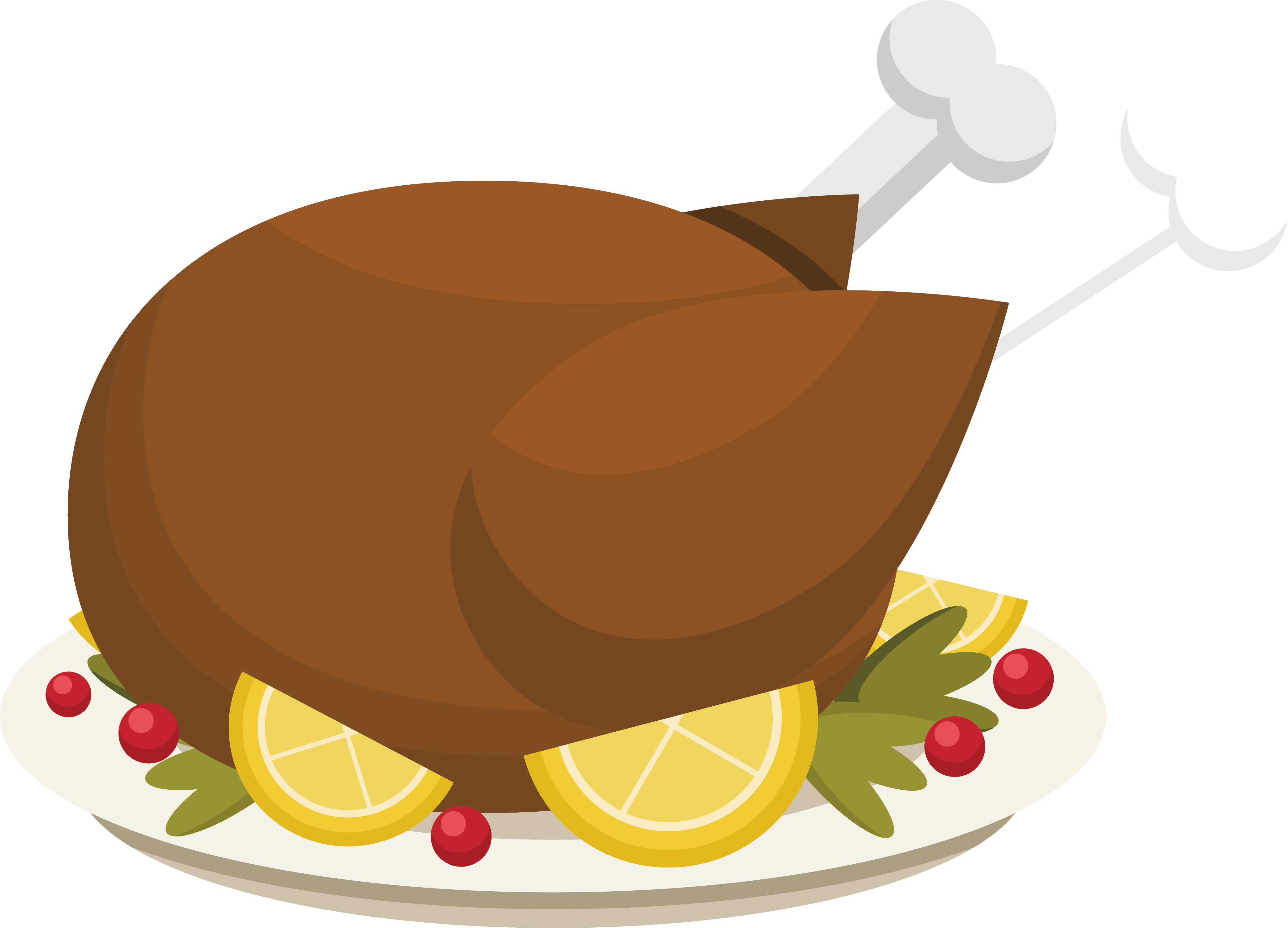 Roast Chicken Lemon Chicken Barbecue Chicken - Roasted Chicken Vector Png (4106x2959)