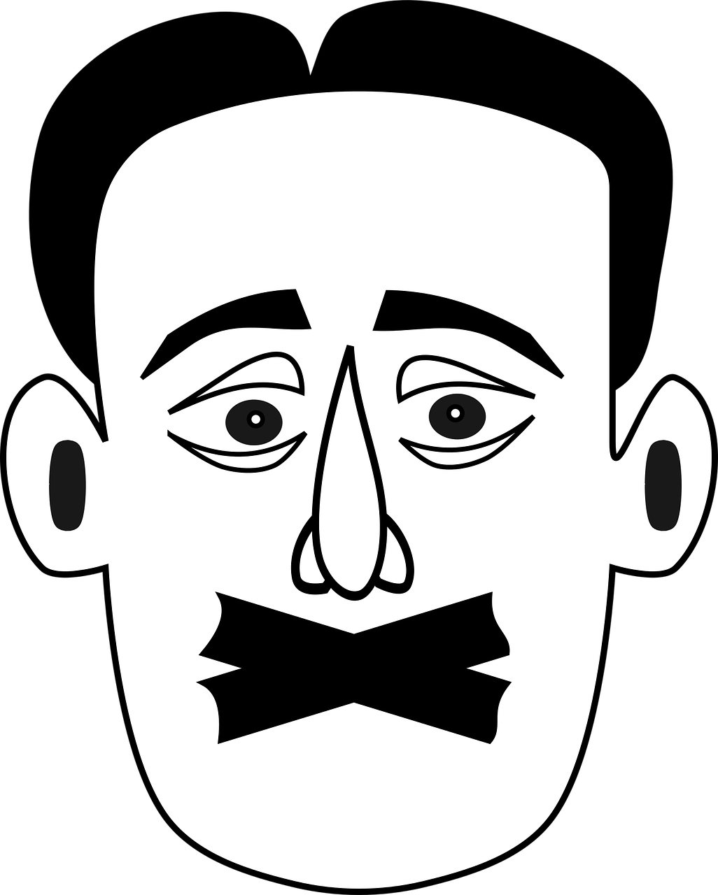 You Have A Right To Remain Silent - Small Mouth Clipart (1924x2400)