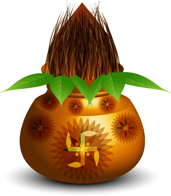 Ganesha Kalasha Puja Hinduism - Advanc Happy New Year 2018 (702x774)