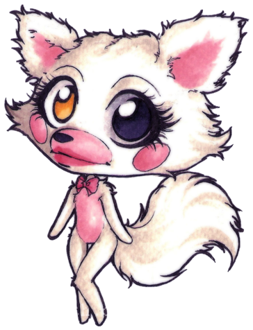 Fnaf Mangle Chibi (400x508)
