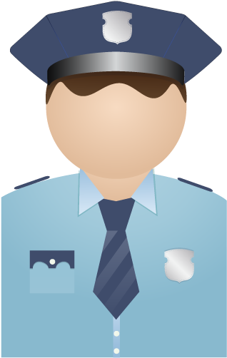 Close, Policeman, Stop, Cancel, No, Uniform Icon - Police Icon (512x512)