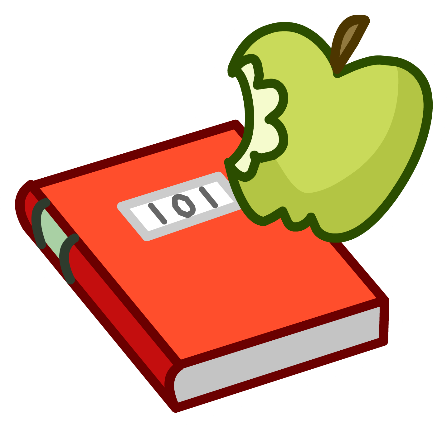 Text Book Pin - Club Penguin School Clothes (1433x1370)