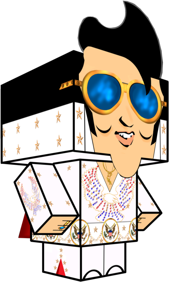 Elvis Cubee By Carl12 - Illustration (777x1028)