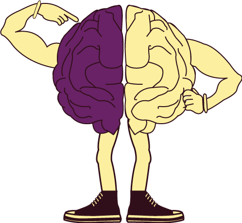 I - Brain Cartoon Images Png (498x458)